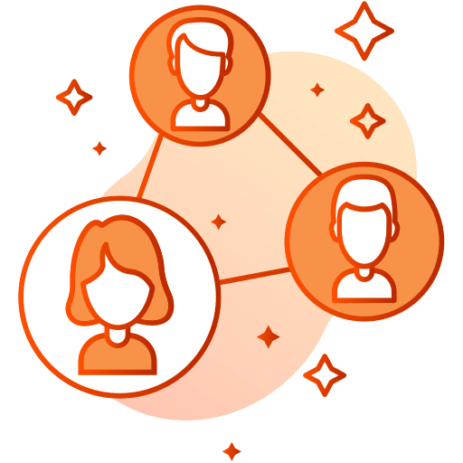 Social network people network networking social network icon