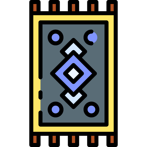 Carpet furniture and household carpet home decor icon