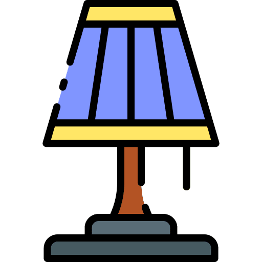 Table lamp table lamp illumination lamp decor icon