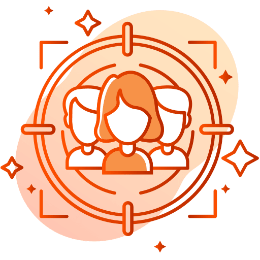 Targeting buyer customers targeting icon