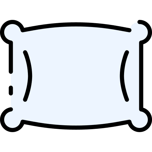 Bed pillows rest sleep bed pillows icon