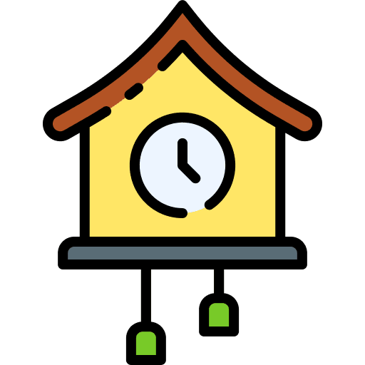 Cuckoo clock cuckoo clock decoration hour icon