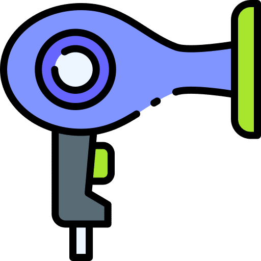 Hair dryer electronics beauty hair salon icon