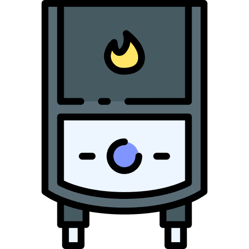 Heater electronics technology automation icon