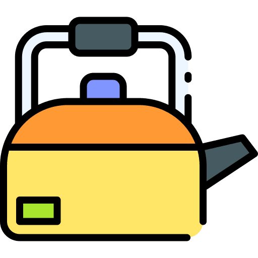 Kettle drinking boiler hot drink icon