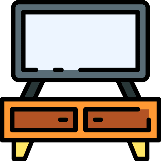 Tv table tv table tv set television icon
