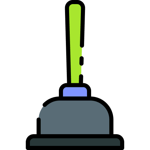 Plunger bathroom clean tools and utensils icon