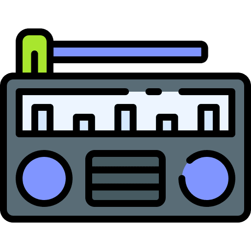 Radio news radio antenna electronics icon