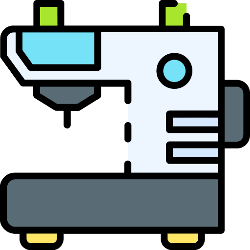 Sewing machine art and design handcraft sew icon