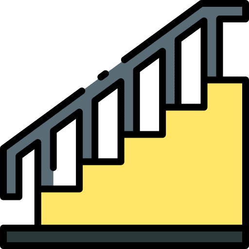Stairs stairway steps indoor icon