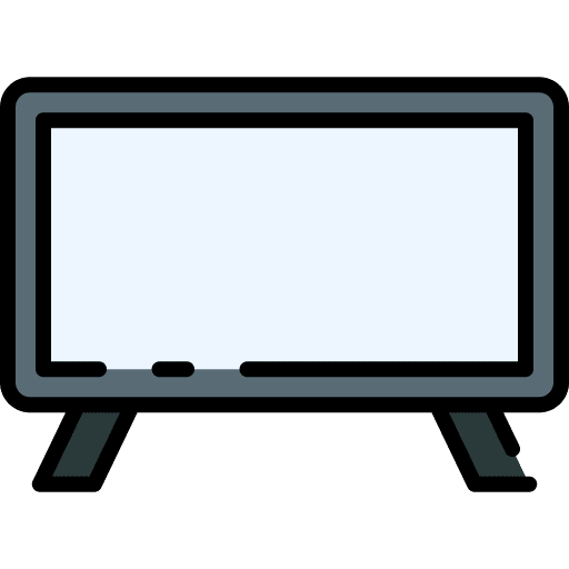 Television electronics monitor technology icon