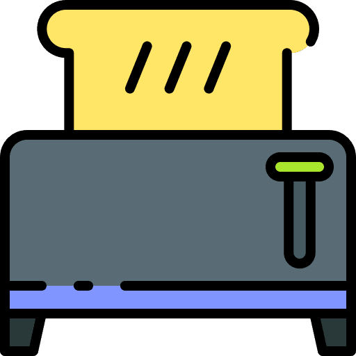 Toaster toast electronics food and restaurant icon