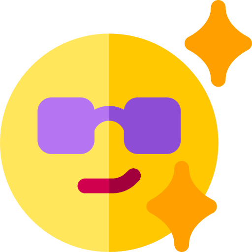 Cool sparkle smileys cool icon