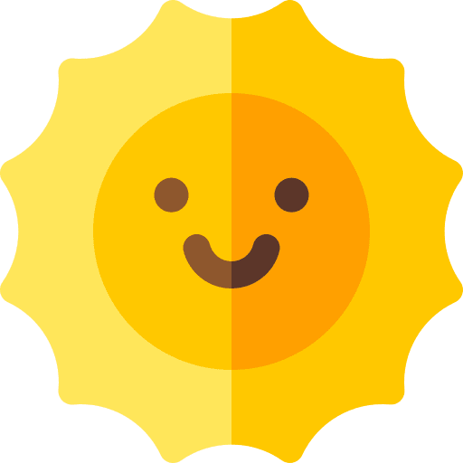 Sun happiness emoticon smileys icon