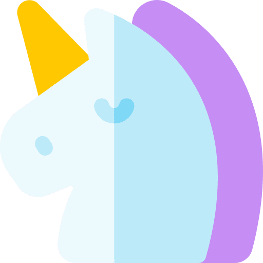 Unicorn emoji fantasy emoticon icon