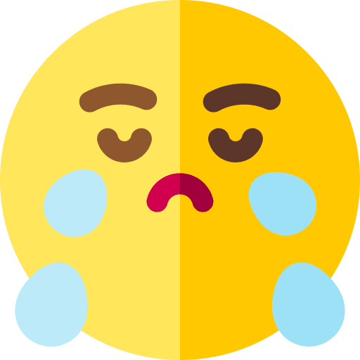 Cry tear sadness emotion icon