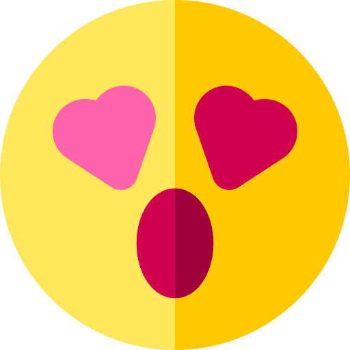 Love fall in love feeling emoji icon