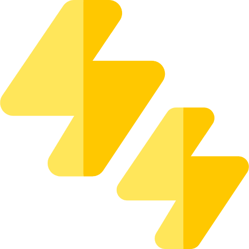 Lightning shock lightning energy icon