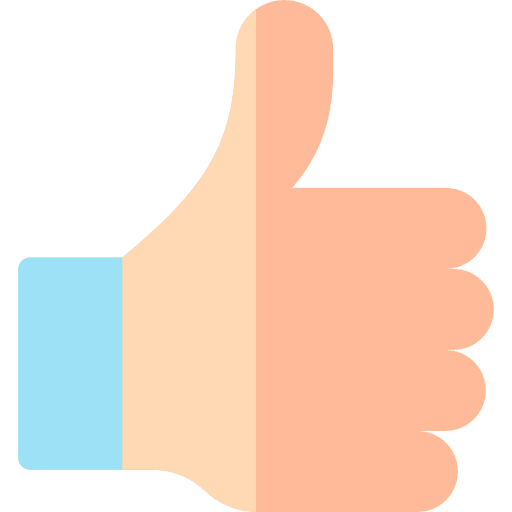 Like hassle free rating advantages icon