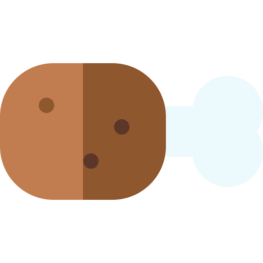 Meat nutrition protein food and restaurant icon