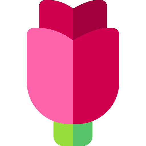 Rose farming and gardening flower nature icon
