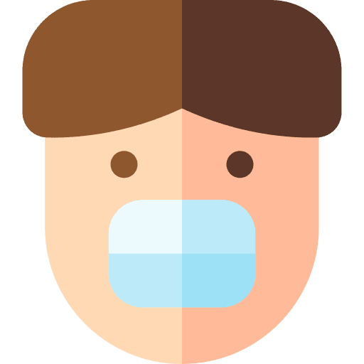 Smile boy brown hair feeling icon