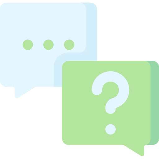 Communications faq help question mark icon