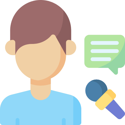 Interview conversation interview user icon