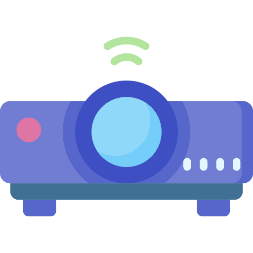 Projector film cinema video projector icon