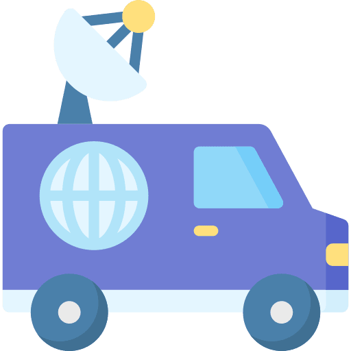 Satellite satellite communications automobile icon