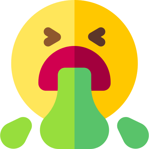 Vomit feeling vomit sick icon