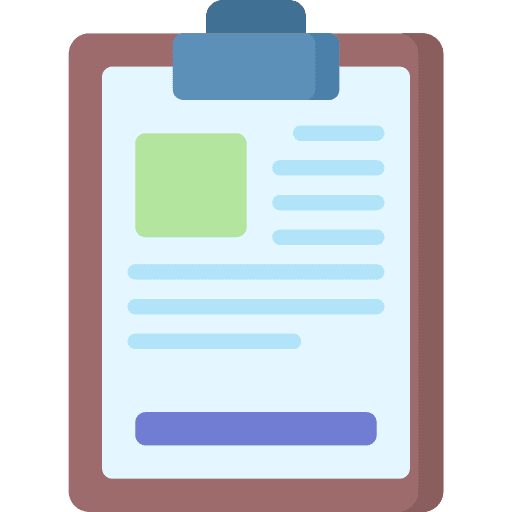 Report files and folders report news icon