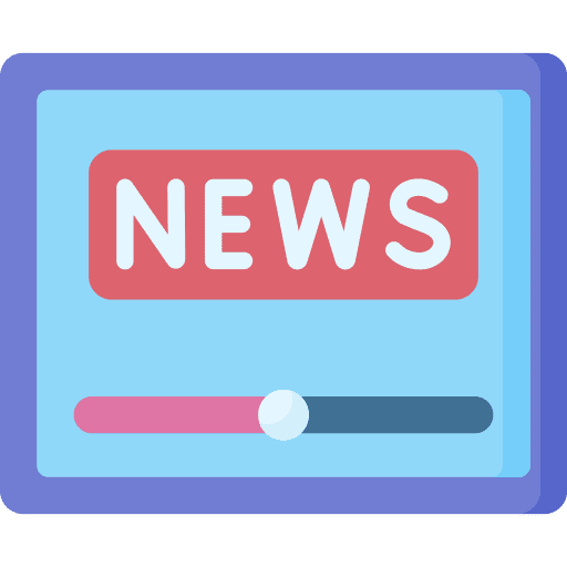 News play video news entertainment icon