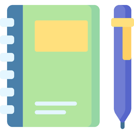 Notebook business address book planner icon