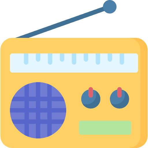 Radio radio antenna transistor radio icon