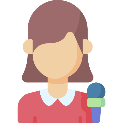 Reporter professions and jobs television news reporter icon