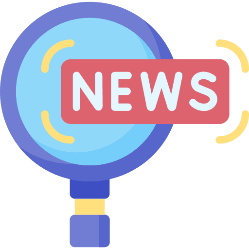 Search files and folders news document icon