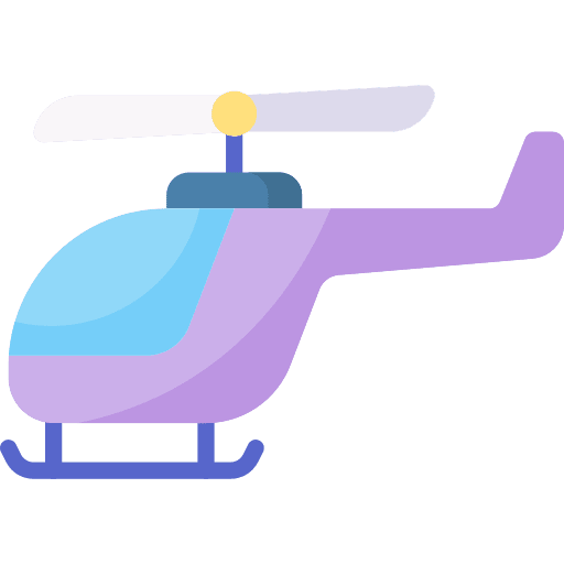 Helicopter transport transportation fly icon