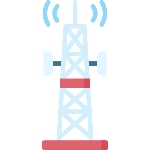 Signal tower electronics wifi signal wireless internet icon