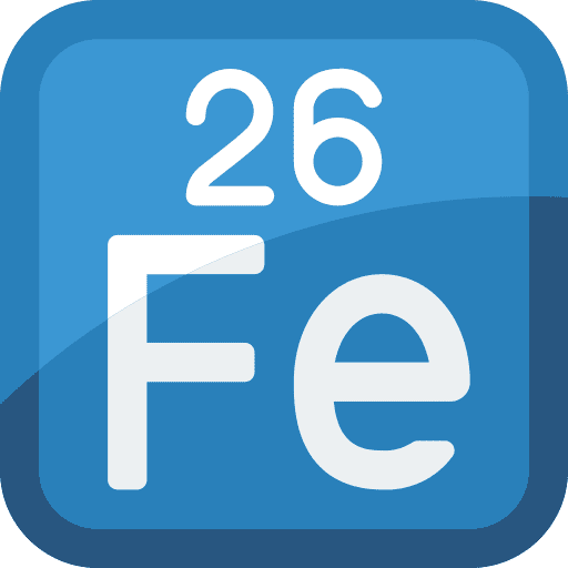 Iron iron periodic table metal icon