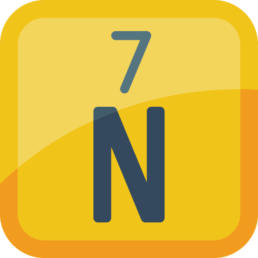 Nitrogen gas periodic table nitrogen icon