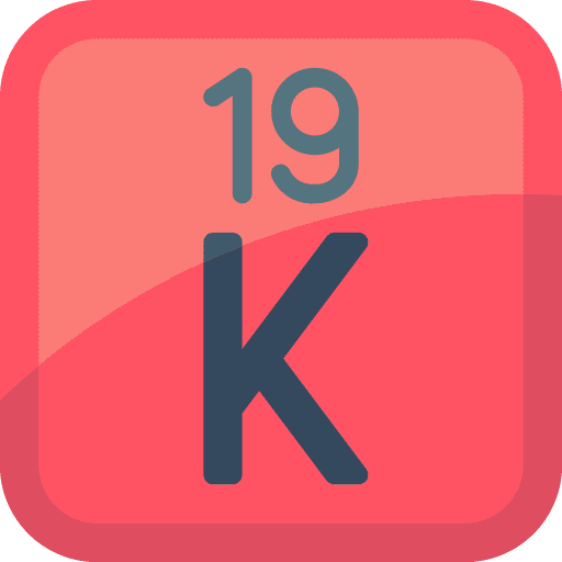 Potassium science education chemistry icon