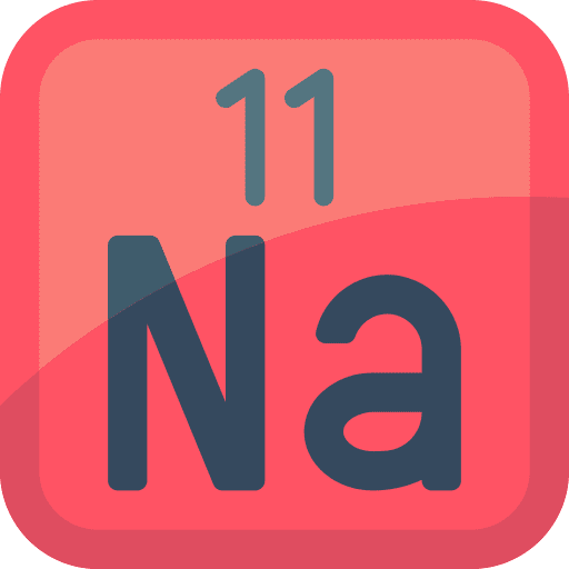 Sodium periodic table chemical education icon