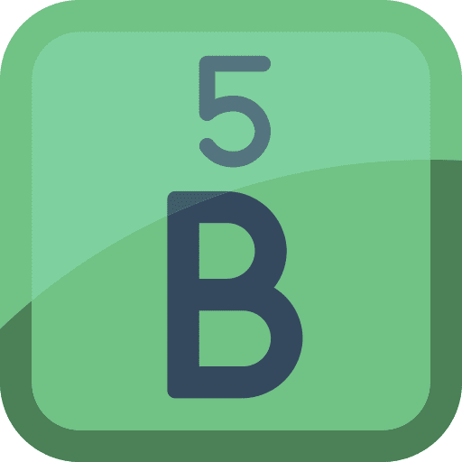 Boron chemistry science chemical element icon