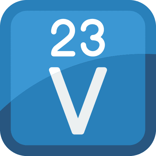 Vanadium element education chemistry icon
