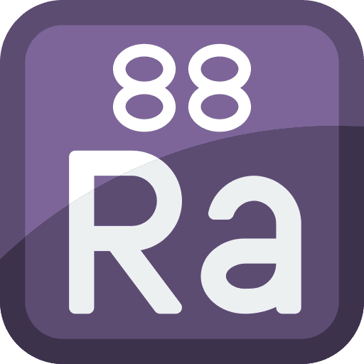 Radium chemistry element radium icon