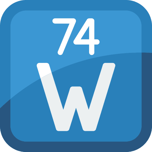 Tungsten tungsten chemistry metal icon