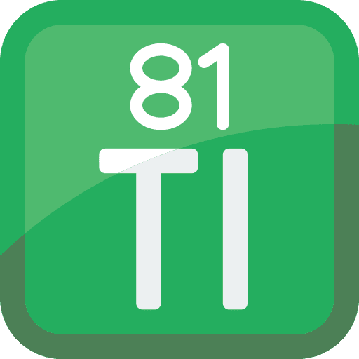 Metal education element metal icon