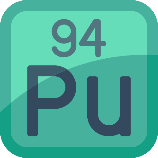 Plutonium plutonium education science icon