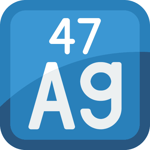 Silver education element silver icon